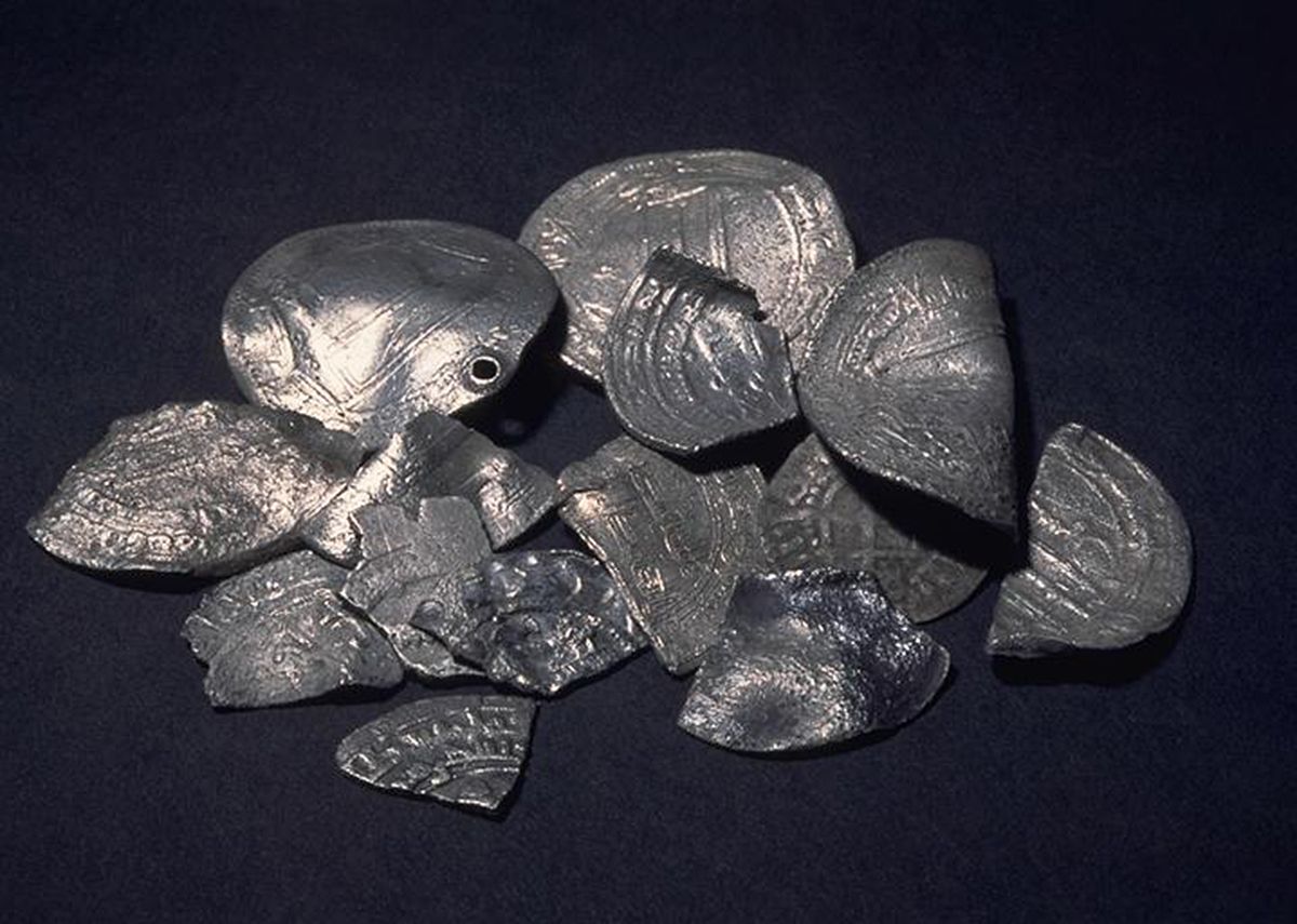Fragmenter av sølvmynter