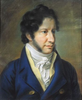 Georg Sverdrup (1770–1850) representerte Christiania på Eidsvoll i 1814. Tidligere samme år hadde han gått imot prins Christian Frederiks hensikt til å påberope seg arveretten til den norske tronen. Les mer om begivenhetene i 1814 . Foto: Stortingsarkivet