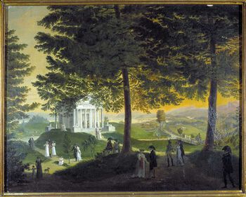 Handelseliten i Christiania var&amp;#160;en maktfaktor å regne med i 1814. Les mer om handelselitens sosiale og økonomisk makt på slutten av 1700-tallet .&amp;#160;Maleri av Carl Frederik Vogt, 1815. Foto: Oslo Museum/ CC BY-SA