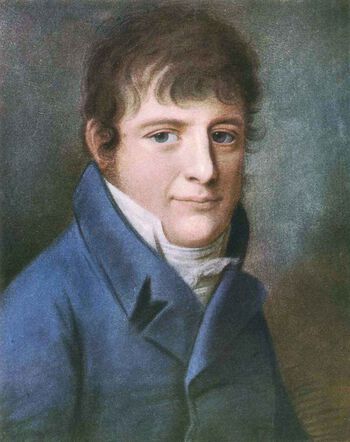 Grev Herman Wedel Jarlsberg (1779–1840) var medlem av regjeringskommisjonen i Norge og forsøkte å påvirke enevoldskongen i Danmark i retning av norske interesser . Maleri av Chr. Hornemann, ca. 1805. Foto: Cappelens forlag, Kristiania 1914/Falt i det fri