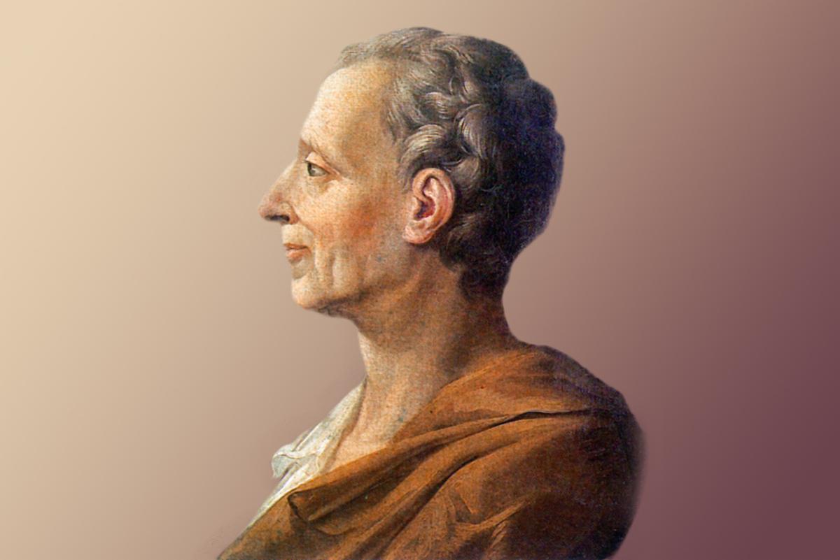 portrett av Montesquieu