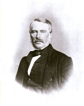 Ole Jacob Broch (1818–1889) var professor i matematikk, skrev lærebøker og var politiker i bystyret i Christiania og på Stortinget. I 1883 hadde Stortinget stilt regjeringen for riksrett: Stortinget ønsket at regjeringsmedlemmene skulle være ansvarlige overfor folkeforsamlingen. Christian Schweigaards kortvarige regjering forsøkte å løse konflikten. Da denne regjeringen måtte gå av i juni, ba kongen Broch om å danne ny regjering, men heller ikke han lyktes. Opposisjonen og venstres leder Johan Sverdrup ble statsminister. Embetsmennenes regjeringstid var snart over. Les mer om embetsmennenes makt&amp;#160;i Norge før 1884 .&amp;#160;Foto: Stortingsarkivet
