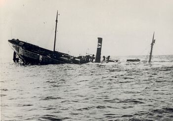 DS «Consul Persson» ble senket i 1917, som et av 900 norske skip som forliste på grunn av krigen. Les mer om nordmenn i første verdenskrig . Foto: Stiftelsen Bergens Sjøfartsmuseum