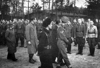 Henry Rinnan og August Stuckmann var blant de som ble henrettet etter krigen. Mens Rinnan, som leder av en beryktet provokasjonsgruppe i Trondheim, ble dømt for landssvik, ble August Stuckmann, som tysk Gestapo-mann, dømt for krigsforbrytelser. Les mer om rettsoppgjøret etter krigen . Foto: Aftenposten/NTB scanpix
