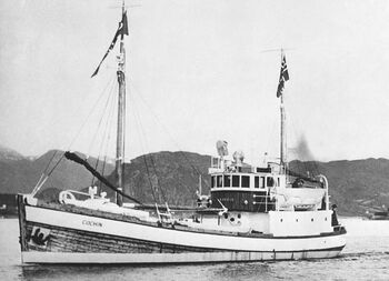 Tre norske fiskeskøyter dro fra Ålesund til India i 1954 i forbindelse med det indisk-norske bistandsprosjektet i Kerala . Foto: NTB scanpix