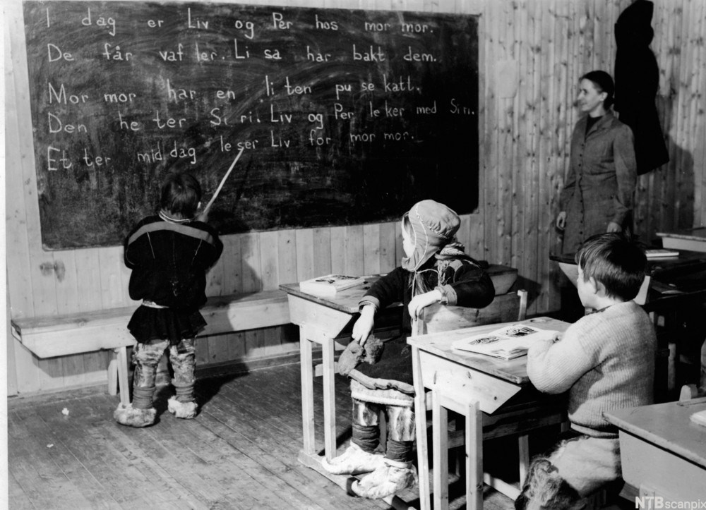 Samiske barn på skolen