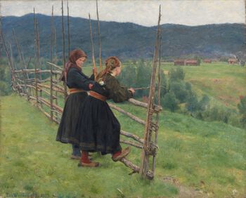 Erik Werenskiold: September (1883). Foto: Nasjonalmuseet / Høstland, Børre.