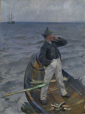Christian Krogh: I leden (1892). Foto: Nasjonalmuseet.