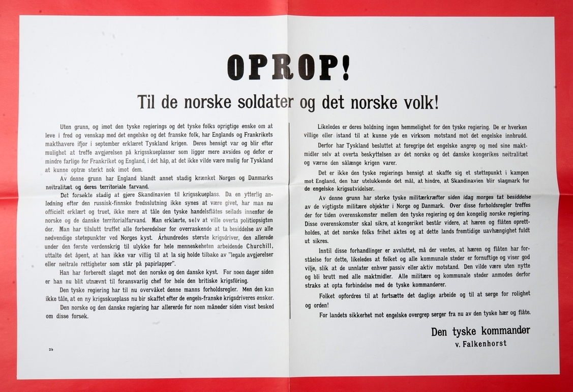 Plakat med skrift
