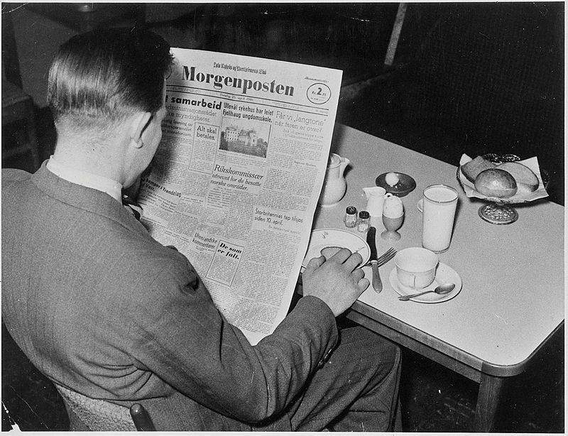 Frokost med Morgenposten , 25. april 1940