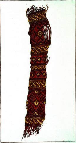 akvarell-av-tekstil-fra-oseberg